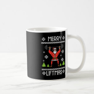 Merry Liftmas Ugly Kerstmis Workout Gym Body Koffiemok