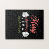 Merry Liftmas Ugly KerstSweater Santa Claus Legpuzzel (Horizontaal)