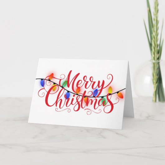 Merry Lights Holiday Kaart (Voorkant)