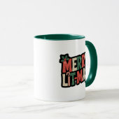 Merry Lit-mas Bookish Coffee Mok (Voorkant rechts)