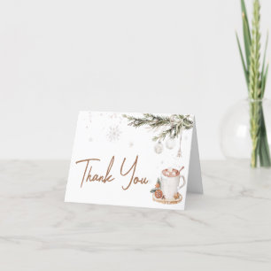 Merry Little Baby brouwt Baby shower Bedankkaart