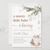 Merry Little Baby brouwt Baby shower Kaart (Voorkant)