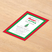 Merry Little Baby shower Acryl Uitnodigingen (Laagn)