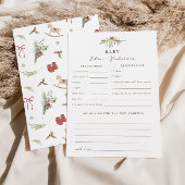 Merry Little Baby shower Advies Voorspellingen Kaa Kaart