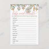 Merry Little Baby shower Baby Word Scramble spel Informatiekaartje (Voorkant)