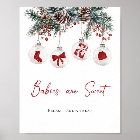 Merry Little Baby shower Baby's zijn schattig Poster (Voorkant)