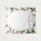 Merry Little Baby shower Backdrop Photo Booth Wandkleed (Voorkant (horizontaal))