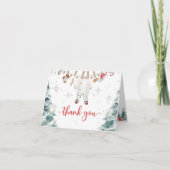 Merry Little Baby shower Bedankkaart (Voorkant)