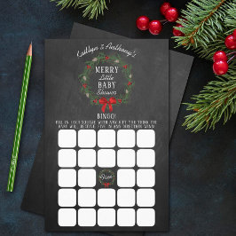 Merry Little Baby shower Bingo Game