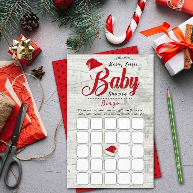 Merry Little Baby shower Bingo Game (Creator heeft geüpload)