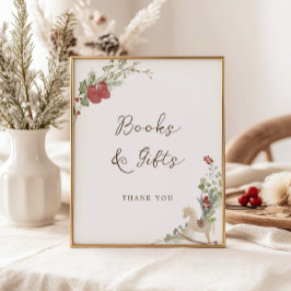 Merry Little Baby shower Boeken Cadeaus Poster