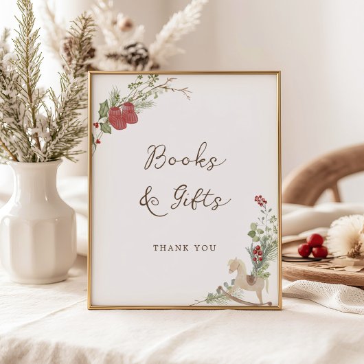 Merry Little Baby shower Boeken Cadeaus Poster