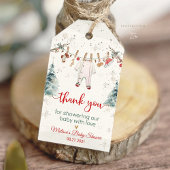 Merry Little Baby shower Cadeaulabel