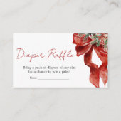 Merry Little Baby shower Diaper Raffle Informatiekaartje (Voorkant)