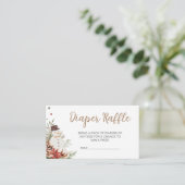 Merry Little Baby shower Diaper Raffle Informatiekaartje (Staand voorkant)