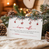 Merry Little Baby shower Diaper Raffle Informatiekaartje