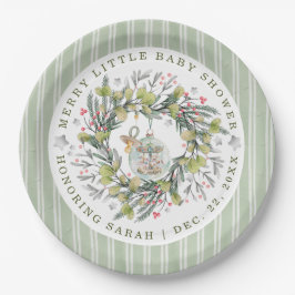Merry Little Baby shower Dinner Borden Papieren Bordje