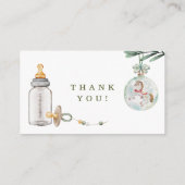 Merry Little Baby shower Display Kaart (Achterkant)