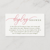 Merry Little Baby shower Display Kaart (Voorkant)