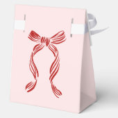 Merry Little Baby Shower Favor Boxes with Red Bow Bedankdoosjes (Achterkant)