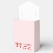 Merry Little Baby Shower Favor Boxes with Red Bow Bedankdoosjes (Open)