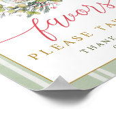 Merry Little Baby shower Favoriet Tafelteken Poster (Hoek)