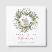Merry Little Baby shower gastenboek (Voorkant)