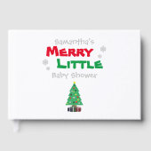 Merry Little Baby shower Gastenboek (Voorkant)