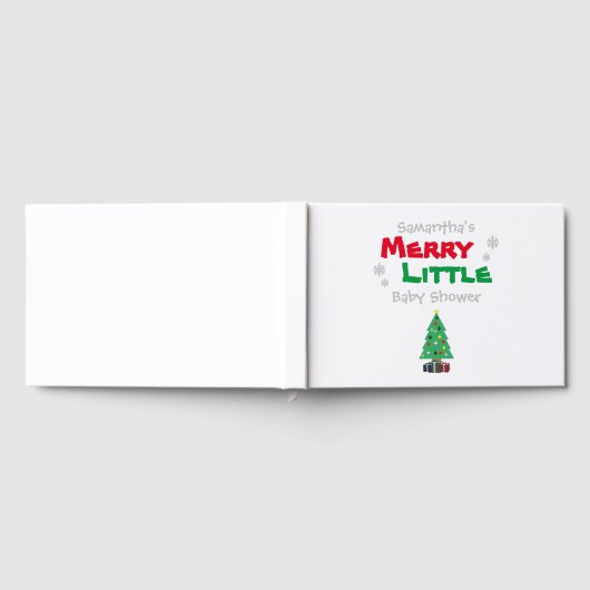 Merry Little Baby shower Gastenboek (Volledig)