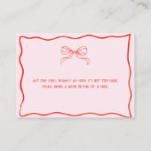 Merry Little Baby Shower Hand Drawn Books for Baby Informatiekaartje (Achterkant)