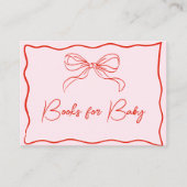 Merry Little Baby Shower Hand Drawn Books for Baby Informatiekaartje (Voorkant)
