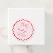 Merry Little Baby Shower Hand Drawn Christmas Bedankjes Labels (In situ)