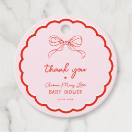 Merry Little Baby Shower Hand Drawn Christmas Bedankjes Labels