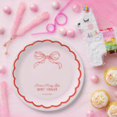 Merry Little Baby Shower Hand Drawn Christmas Papieren Bordje (Feest)