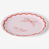 Merry Little Baby Shower Hand Drawn Christmas Papieren Bordje (Gekanteld)