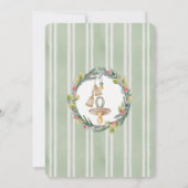 Merry Little Baby shower Holiday Invitation Kaart (Achterkant)