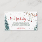 Merry Little Baby shower Informatiekaartje (Voorkant)