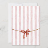 Merry Little Baby Shower Invitation Kaart (Achterkant)