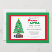 Merry Little Baby shower Kaart (Voorkant)