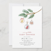 Merry Little Baby shower Kaart (Voorkant)