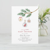 Merry Little Baby shower Kaart (Staand voorkant)