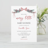 Merry Little Baby shower Kaart (Staand voorkant)