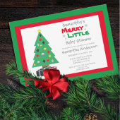 Merry Little Baby shower Kaart