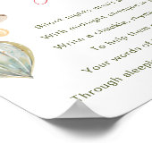 Merry Little Baby shower Late Night Luiers Sign Poster (Hoek)