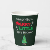 Merry Little Baby shower Papieren Bekers (Voorkant)