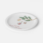 Merry Little Baby shower Papieren Bordje (Gekanteld)