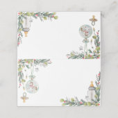 Merry Little Baby shower Place Card / Eetlabel Plaatskaartje (Buitenkant ongevouwen)
