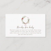 Merry Little Baby shower Red Bow Boeket Enclosure Informatiekaartje (Voorkant)