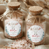 Merry Little Baby shower Ronde Sticker