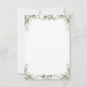 Merry Little Baby Shower Santa Clothesline Bedankkaart (Achterkant)